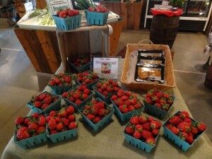 beans and greens strawberries